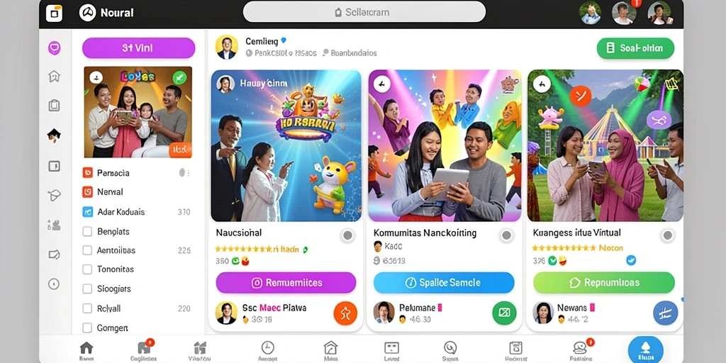 nagawin - Fitur multiplayer yang memungkinkan bermain bersama teman.